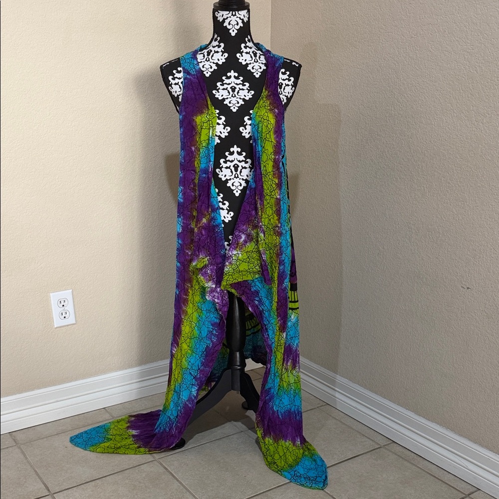 Colorful Tie-Dye Women's Vest
